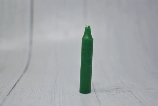 4 Inch Household Penny Candle Green (Loose or Full Box)