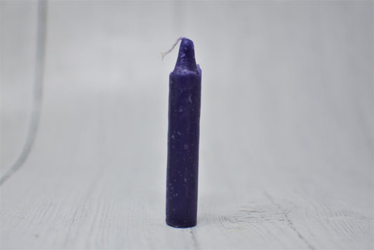 4 Inch Household Penny Candle Purple (Loose or Full Box)