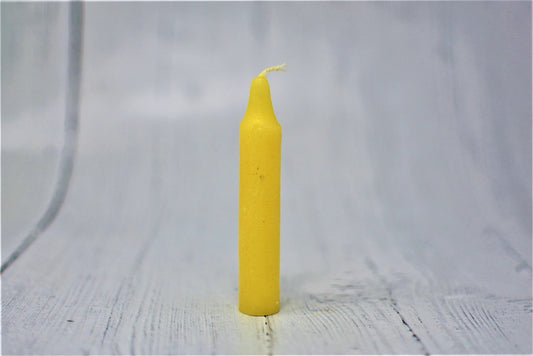 4 Inch Household Penny Candle Yellow (Loose or Full Box)