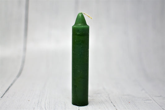 5.5 Inch Coach Altar Candle Green