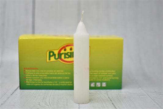 5.5 Inch Coach Altar Candle White