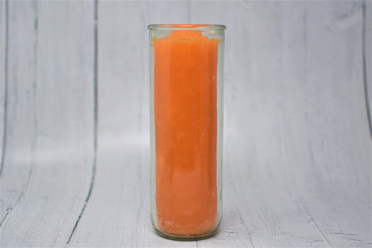 7 Day Orange Pullout Candle