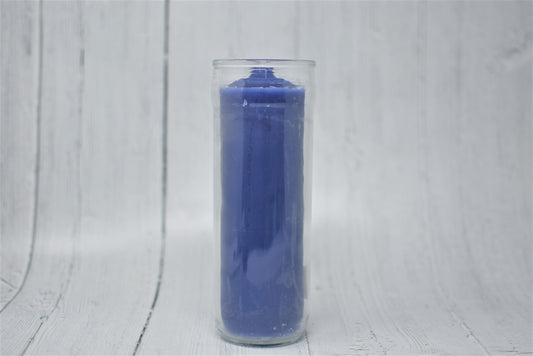 7 Day Blue Pullout Candle